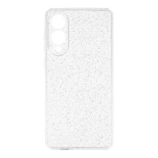 Samsung S25 EDGE clear Crystal Glitter nugarėlė