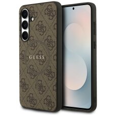 Samsung S25 FE brown MagSafe 4G Ring Classic Logo GUESS nugarėlė