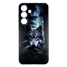 Samsung S25 PLUS black nugarėlė Wolf Design00324