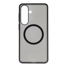Samsung S26+ black Magnetic FROSTED ANTI-DROP Mr. Monkey nugarėlė
