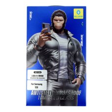 Samsung S26 black pilnas Mr. Monkey 5D stiklas