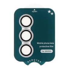 Samsung S26 / S26+ apsauginis glitter OTAO Silver Blink galinės kameros stiklas