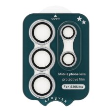 Samsung S26 ULTRA apsauginis glitter OTAO Silver Blink galinės kameros stiklas