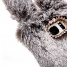 Samsung S7 edge ruda nugarėlė Fluffy rabbit