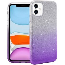Samsung S8 PLUS Glitter3 tamsiai violetinė nugarėlė