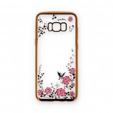 Samsung S8 PLUS gold perfect FLOWERS nugarėlė