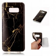 Samsung S8 PLUS Tracy nugarėlė Black&gold Marble