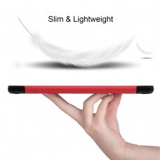 Samsung Tab A 8" raudonas TRIFOLD dėklas