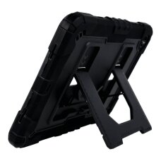 Samsung TAB A11+ / A9+ 11" black ARMOR KICKSTAND + STRAP su kojele nugarėlė