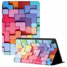 Samsung Tab A7 10.4&quot; TRIFOLD dėklas Colorful Geometry