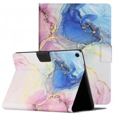 Samsung Tab A8 10.5" fashion dėklas Pink Blue Marble