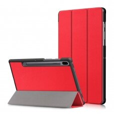 Samsung Tab S6 10.5 raudonas TRIFOLD dėklas