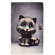 Samsung Tab S6 LITE 10.4 fashion dėklas Cat with blue eyes