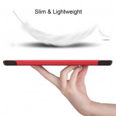 Samsung Tab S6 LITE 10.4 raudonas TRIFOLD dėklas