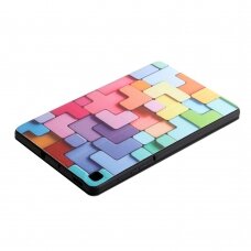 Samsung Tab S6 LITE 10.4 silikoninis TRIFOLD dėklas Colorful Geometry