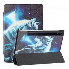 Samsung TAB S7 FE/ S7+/ S8+ 12,4" TRIFOLD dėklas Wolf