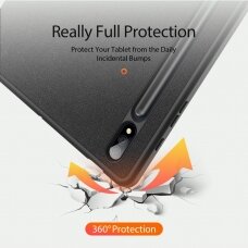 Samsung TAB S9+/S9 FE+ 12.4" black DUX DUCIS domo TRIFOLD dėklas