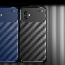 Samsung Xcover 6 PRO black Carbon Fiber nugarėlė