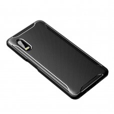 Samsung Xcover PRO juoda Carbon Fiber nugarėlė