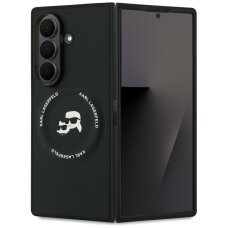 Samsung Z Fold7 5G black MagSafe PU Karl & Choupette Heads KARL LAGERFELD nugarėlė KLHMZFD7PSMLRKCK
