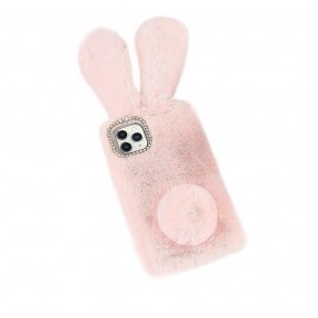 Samsung A24 4G šviesiai rožinė nugarėlė Fluffy rabbit