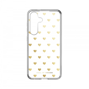 Samsung S24 iDeal Of Sweden Clear MagSafe nugarėlė Golden Hearts