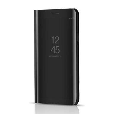 Samsung A6 PLUS 2018 juodas VIEW WINDOW dėklas