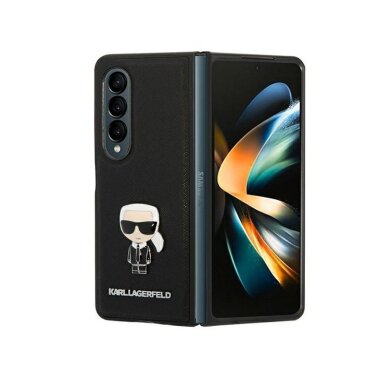 Samsung FOLD4 5G black Saffiano Ikonik KARL LAGERFELD nugarėlė Samsung FOLD4 5G black Saffiano Ikonik KARL LAGERFELD nugarėlė