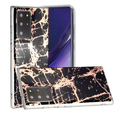 Samsung Note 20 Ultra Tracy nugarėlė Black&Gold Marble Samsung Note 20 Ultra Tracy nugarėlė Black&Gold Marble