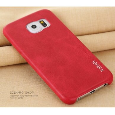 Samsung S6 EDGE+ raudona VINTAGE nugarėlė 3