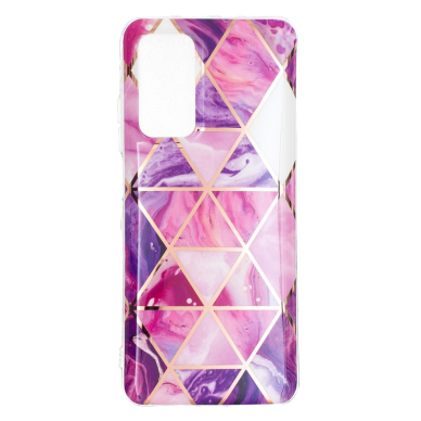 Samsung A02s/A03s Tracy nugarėlė Geometric Purple/White 1