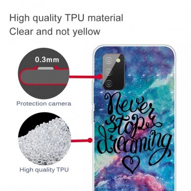 Samsung A02s/A03s Tracy nugarėlė Never Stop Dreaming 1