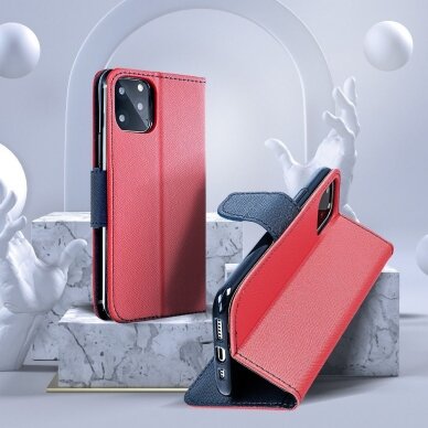 Samsung A03 raudonas FANCY DIARY dėklas 5