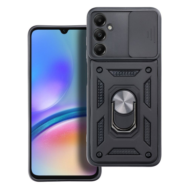 Samsung A05S 5G juoda RING ARMOR WITH CAMSHIELD nugarėlė 1