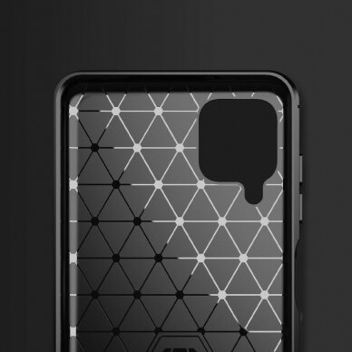 Samsung A12 juoda LYGCARBON nugarėlė 2