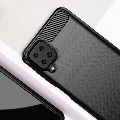 Samsung A12 juoda LYGCARBON nugarėlė 1