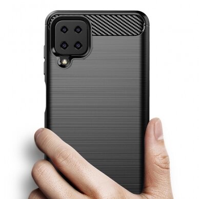 Samsung A12 juoda LYGCARBON nugarėlė 5