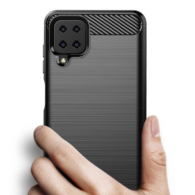 Samsung A12 juoda LYGCARBON nugarėlė 5