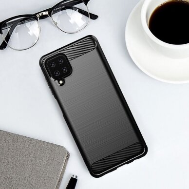 Samsung A12 juoda LYGCARBON nugarėlė 4