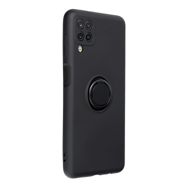 Samsung A12 juoda MAGNETIC RING nugarėlė 4
