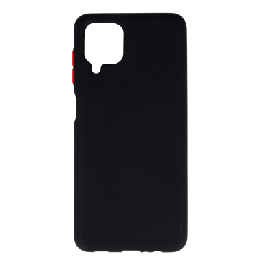 Samsung A12 juoda SOLID SILICONE nugarėlė
