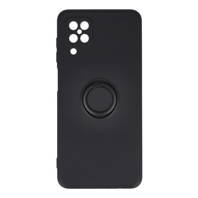 Samsung A12 juoda VENNUS SILICONE RING nugarėlė