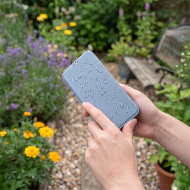 Samsung A12 light blue Smart Touch dėklas 4