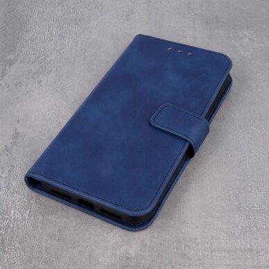 Samsung A12 tamsiai mėlynas VELVET dėklas 4