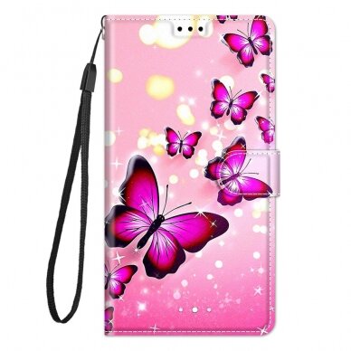 Samsung A12 Tracy Fashion dėklas Pink Butterfly 4