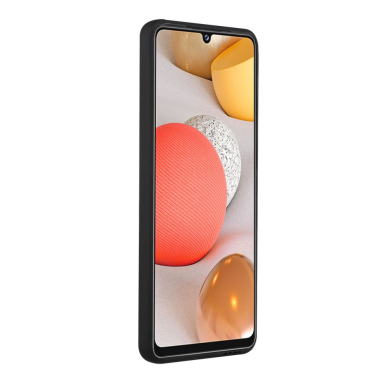 Samsung A12 Tracy juoda nugarėlė SOLID WITH CARD SLOT 3
