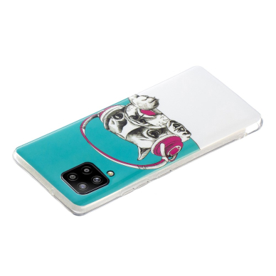 Samsung A12 Tracy šviečianti tamsoje nugarėlė Dog with Headset 1