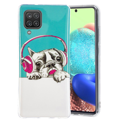 Samsung A12 Tracy šviečianti tamsoje nugarėlė Dog with Headset 2