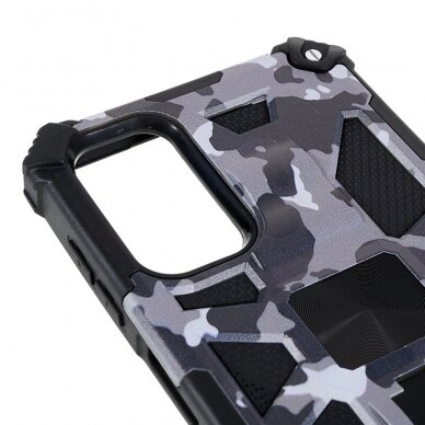Samsung A13/A04s black camouflage ARMOR METAL nugarėlė 5