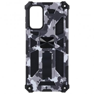 Samsung A13/A04s black camouflage ARMOR METAL nugarėlė